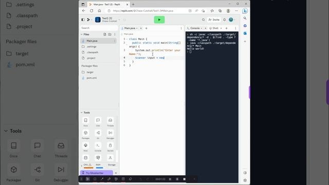 How to create a simple Java code on the online IDE replit.com смотреть онлайн