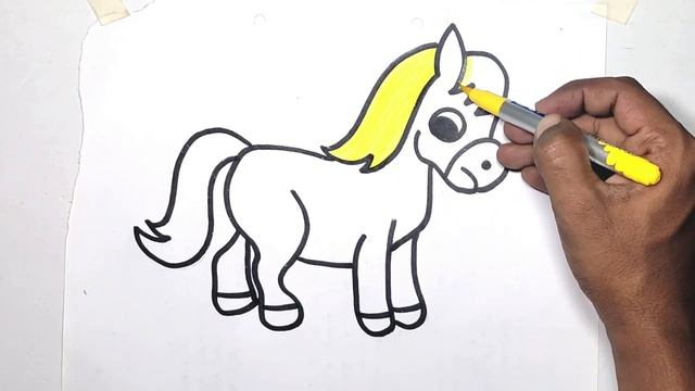 Horse Drawing, Painting & Coloring For Kids and Toddlers_ Child Art смотреть онлайн