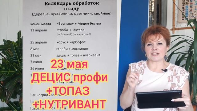 План работ в саду.Для новичков.2 часть#Сад СветаСветланы#График подкормок,обработок.#Дача# смотреть онлайн