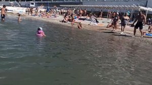 Кабардинка, 14 сентября, пляж Оазис, водичка стабильно теплая