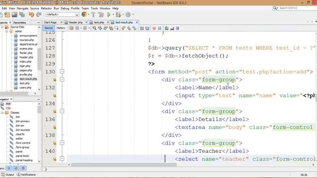 22 - Student Portal in PHP/MySQL (Pashto) смотреть онлайн