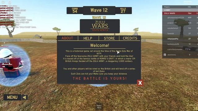 Zulu Wars Roblox смотреть онлайн