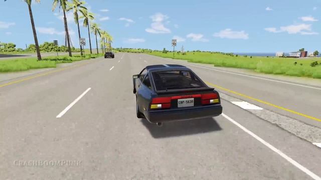 High Speed Traffic Car Crashes #110 - BeamNG Drive | CrashBoomPunk смотреть онлайн