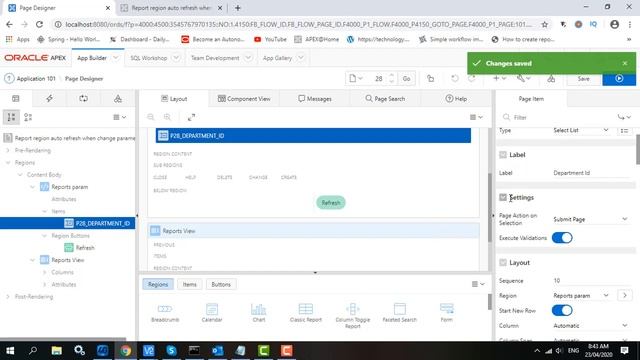 Report region auto refresh in oracle apex смотреть онлайн