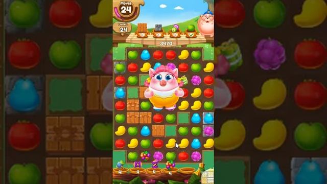 Fruit Crush Match 3 LEVEL 24 NO BOOSTERS ★★★ смотреть онлайн
