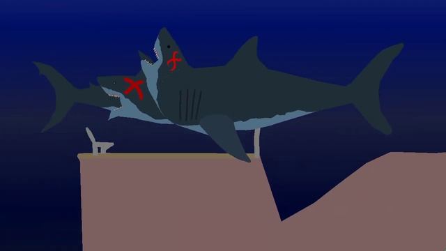 2 Headed Shark vs Megalodon (Sticknodes Animation) смотреть онлайн