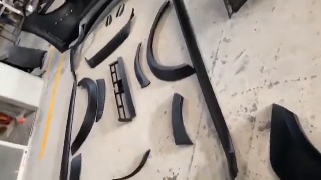 Porsche panamera 971 wide body kit front bumper rear bumper spoiler wide fenders смотреть онлайн