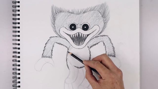 How To Draw Huggy Wuggy | Poppy Playtime Sketch Tutorial смотреть онлайн