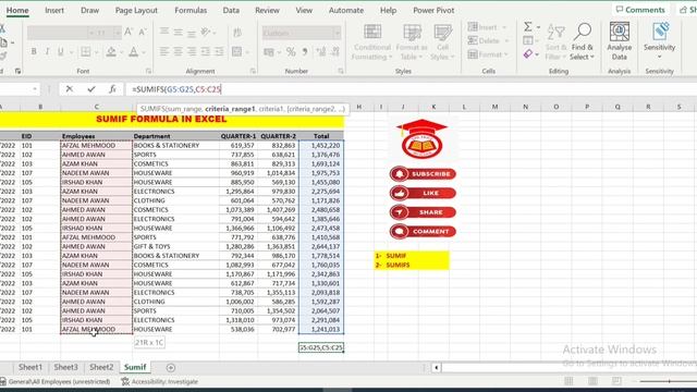How to use SUMIF and SUMIFS Functions in Microsoft Excel смотреть онлайн