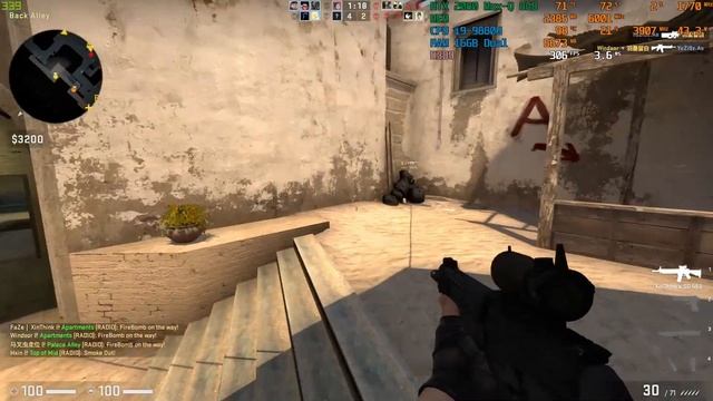 Chơi CS:GO trên HP Omen 15 2019 (i9-9880H, RTX 2080 Max-Q) смотреть онлайн