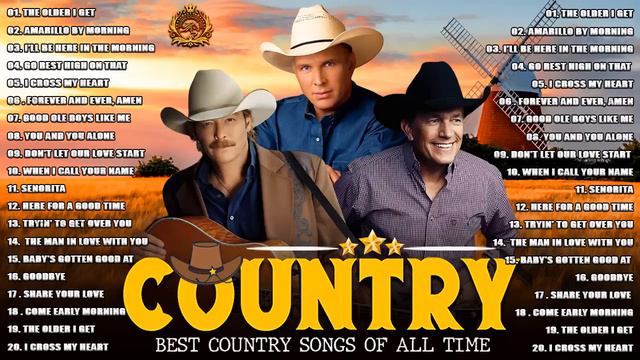 Old Country Songs Of All Time Alan Jackson, Kenny Rogers, George Strait, Garth Brooks Full Album HQ