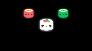 Baby Sensory - Disco Glow Sushi - Fun High Contrast Animation To Entertain Baby