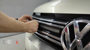 Защита радиатора VOLKSWAGEN TIGUAN (I рестайлинг) 2011-2016г.в. (Хром) - strelka11.ru