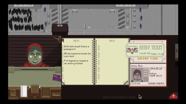 Papers Please Days 1-4 and a shooter at the border?! смотреть онлайн