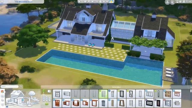 The Sims 4 - Beach Side Mansion 1/2(House Build) смотреть онлайн