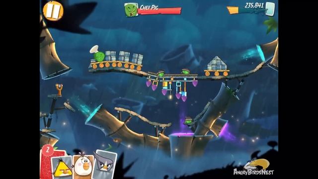 Angry Birds 2 Boss Fight 25! Chef Pig Level 220 Walkthrough смотреть онлайн