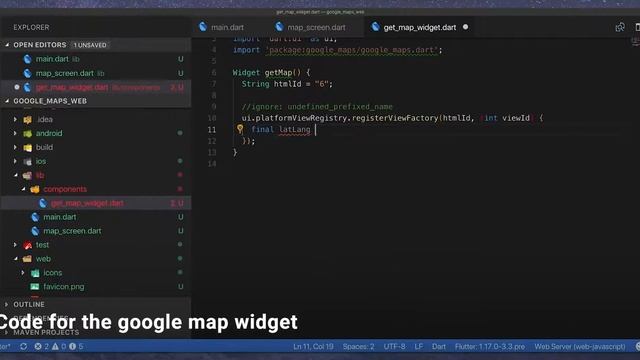 Episode 5 - Adding Google Maps To Flutter Web - FlutterLearn Casts смотреть онлайн
