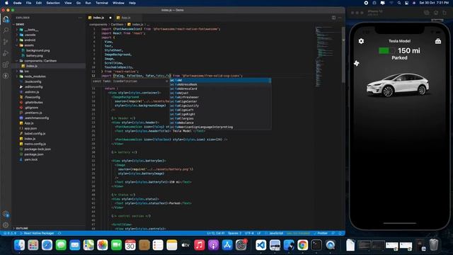 Build Tesla ? Clone using React Native for IOS and Android | @CodeWithHarry @CleverProgrammer смотреть онлайн