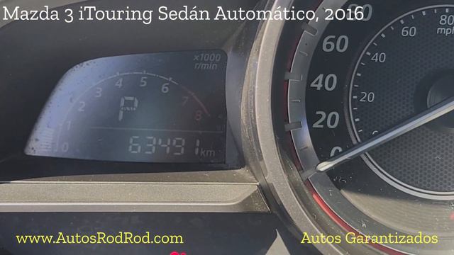 Mazda 3 Sedán i-Touring 2016. Automático. rojo quemado. AutosRodRod смотреть онлайн