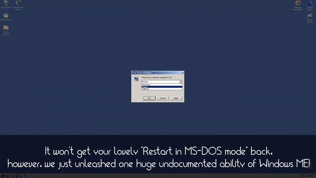 Getting MS-DOS mode back in Windows Millennium! смотреть онлайн