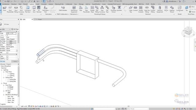 How to add multiple conduit connections to electrical equipment in Autodesk Revit смотреть онлайн