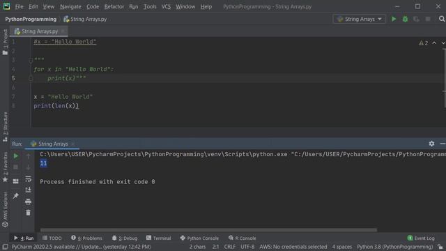 Python 12: String Arrays смотреть онлайн