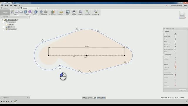 Fusion 360 - Basic Sketch Exercise 2 смотреть онлайн