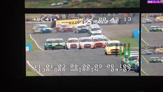 George Orr in the Performance Tek built mini at knockhill BTCC weekend 2013 смотреть онлайн