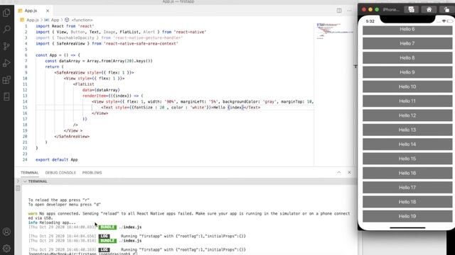 React Native #6 - Create FlatList in React Native смотреть онлайн