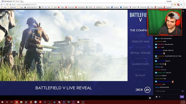 BATTLEFIELD 5 REVEAL REACTION LIVE! смотреть онлайн