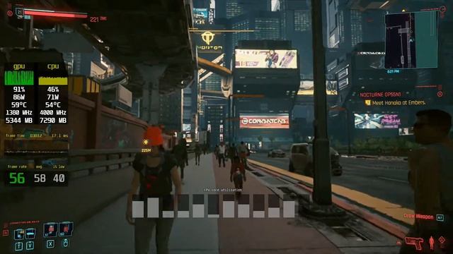 Game Performance - Cyberpunk 2077 on AMD Ryzen 5 1600 overclocked to 4.0 GHz and Radeon RX 580 8 GB смотреть онлайн