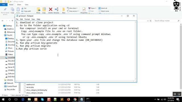 Run Laravel project after downloading from github/gitlab | Robot Balok смотреть онлайн