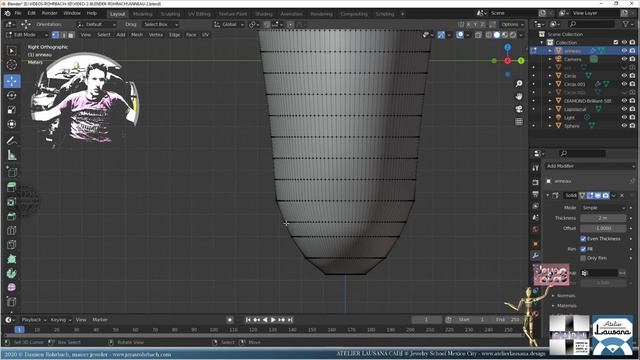 Création de bijoux 3D avec ROHRBACH et BLENDER video 2 смотреть онлайн
