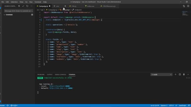 Vue Dashboard - 19 | Env Settings смотреть онлайн