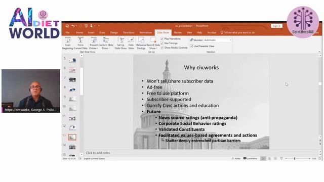 Civ.Works: A Social Network as a Public Utility: AI DIET World 2021 смотреть онлайн