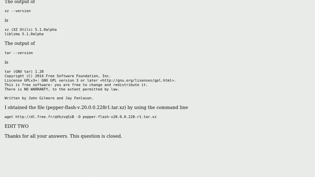 Ubuntu: tar.xz extracting error "xz: (stdin): File format not recognized" (2 Solutions!!) смотреть онлайн