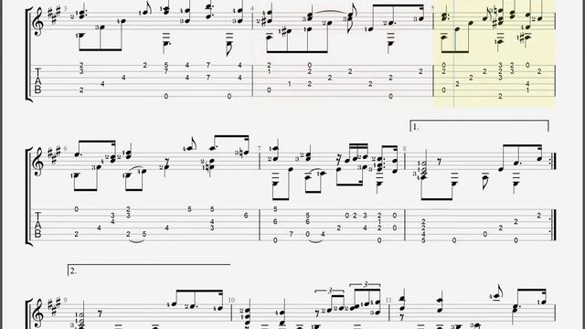 Mexican song for guitar tab смотреть онлайн