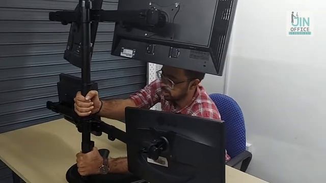 Four Monitor Stand| Quad Monitor Mount Stand| Stock Market And CCTV 4 Monitor Stand смотреть онлайн