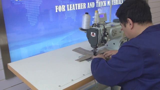 Промышленная двухигольная швейная машина с втоматической обрезкой нити смотреть онлайн