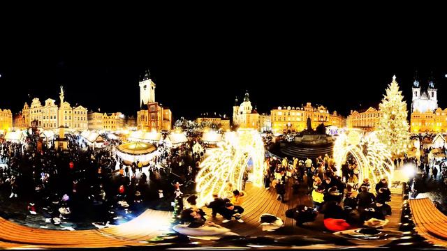 Europe in miniature.Part 143 - From the cycle - Prague. The main Christmas tree of the country. смотреть онлайн