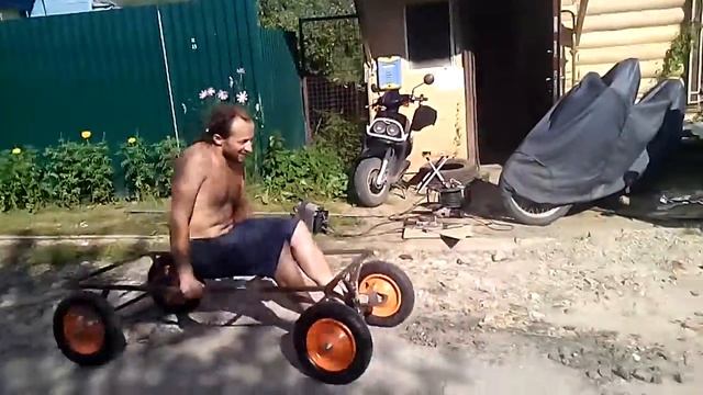 Испытания самодельной тележки. смотреть онлайн