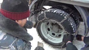 Цепи противоскольжения на Газель+( Серегина Газелька  часть 4).