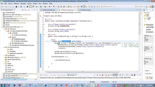 Send SMS for free in a Spring Boot Application Using Twillio API смотреть онлайн
