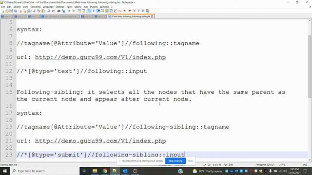Selenium Class 21: XPath Axes Method | following, following-sibling смотреть онлайн