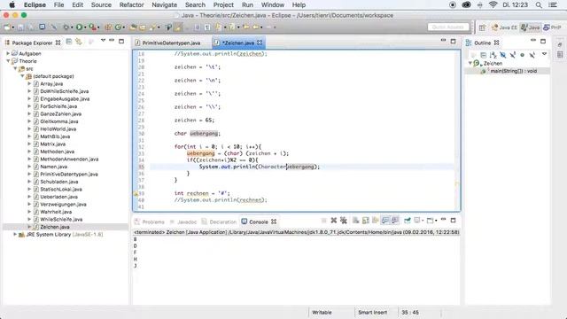Java Tutorial n° 36 - Datentyp Char als Zahl смотреть онлайн