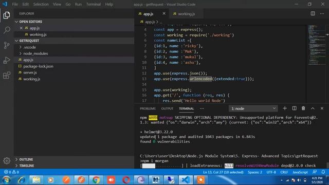 4 Third Party Middleware in hindi смотреть онлайн