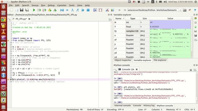 Scientific Programming Using Python : 034 : Introduction to FFT and IFFT operations Using SciPy смотреть онлайн