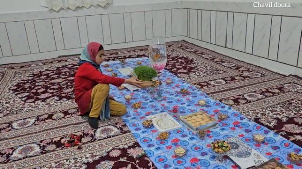 Nowruz 1403 with a nomadic family⛄🌹💐🎉🧑🎄🐟🐟🐠🐠
