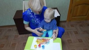 Пальчиковые краски. Рисование пальчиками. Развитие ребенка и Детское творчество.