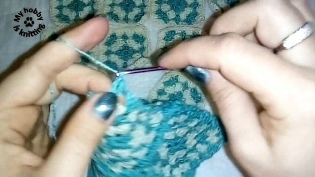 Сумка, вязаная из квадратных мотивов. смотреть онлайн